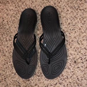 Black Iconic Comfort Crocs